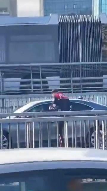 Gunfire on Serdar Öktem's vehicle! Here are the first images from the scene