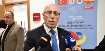 Üsküp'te Türk Dünyası Mühendisler ve Mimarlar Birliğince hizmet ödülleri programı düzenlendi