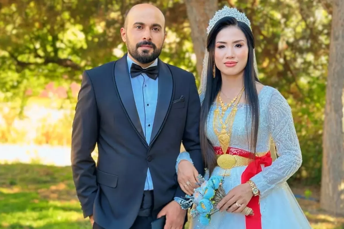 Uzaklardan gelen aşkta mutlu son! Vietnam'dan Yüksekova'ya gelin geldi