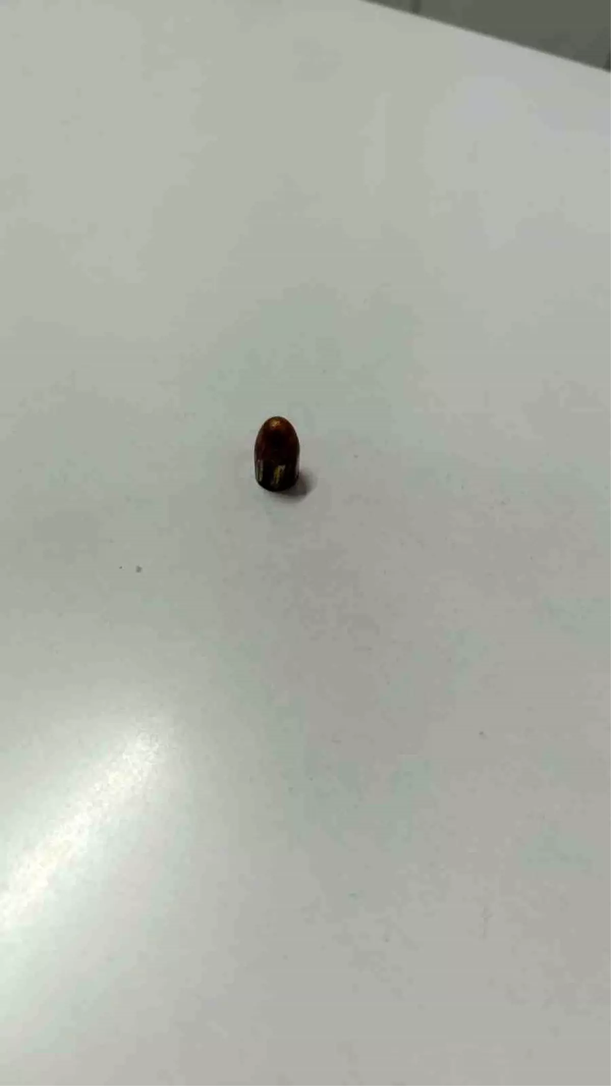 Kahramanmaraş'ta Yorgun Mermi İş Yerine Saplandı