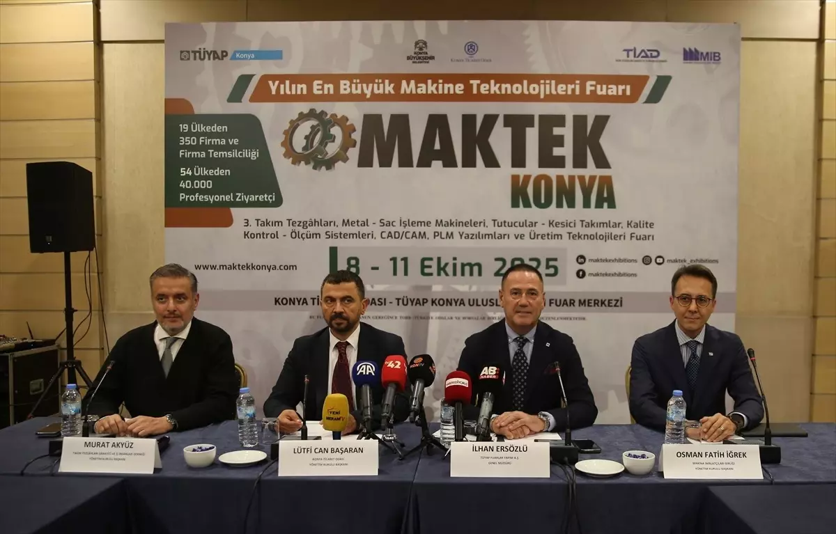 2025 MAKTEK Konya Fuarı 400 Katılımcıyla Kapılarını Açıyor