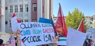 Kahta'da Öğrenciler Filistin'e Destek Etkinliği Düzenledi