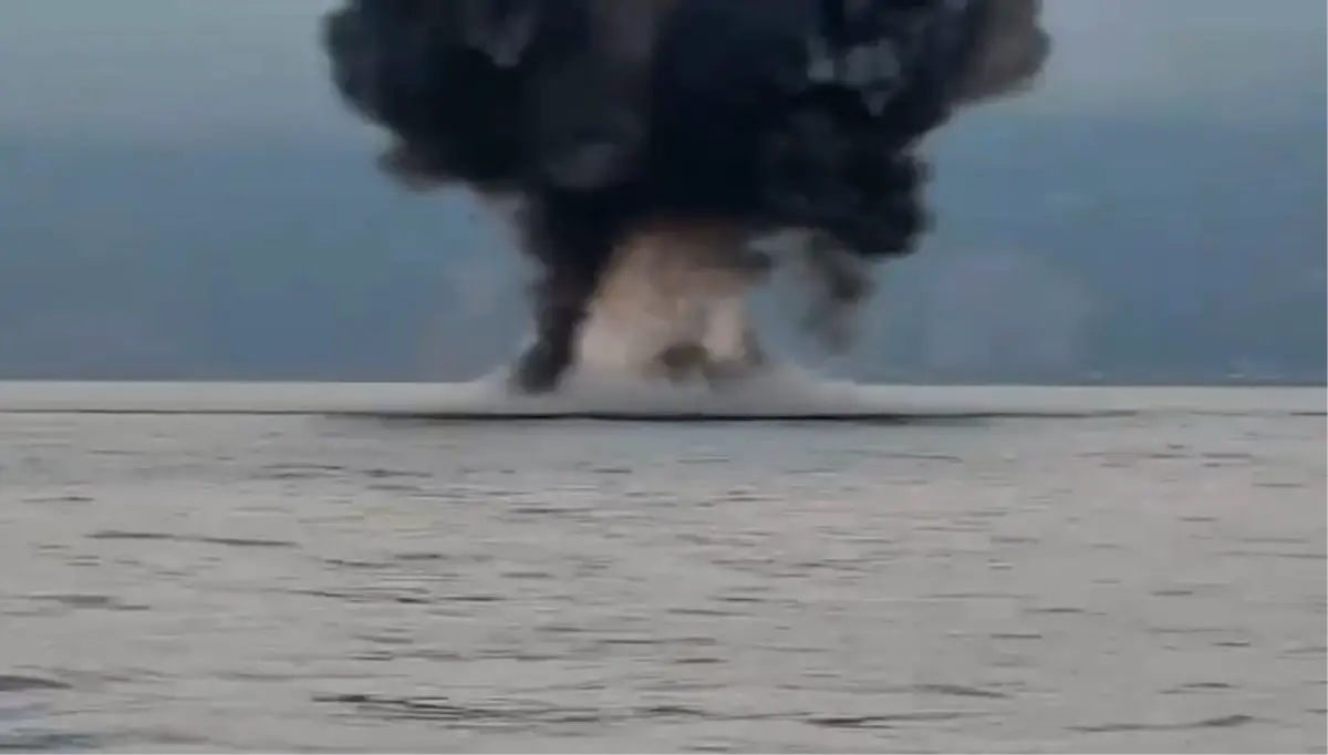 Artvin Hopa'da İnsansız Deniz Aracı İmha Edildi