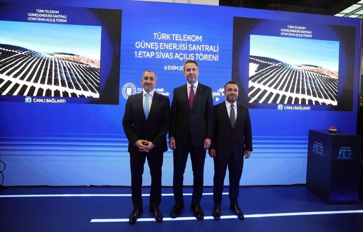 Sivas'ta Güneş Enerjisi Santralinin Açılışı Yapıldı