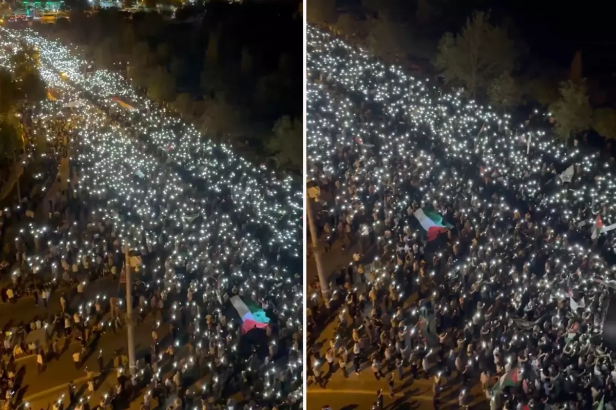 Diyarbakır'da binlerce kişi Gazze için yürüdü
