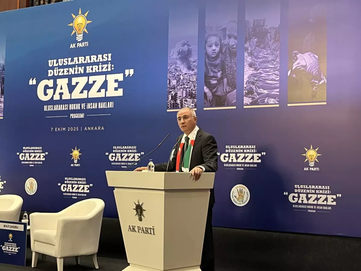 Efkan Ala: Gazze'nin sesi Recep Tayyip Erdoğan'dır
