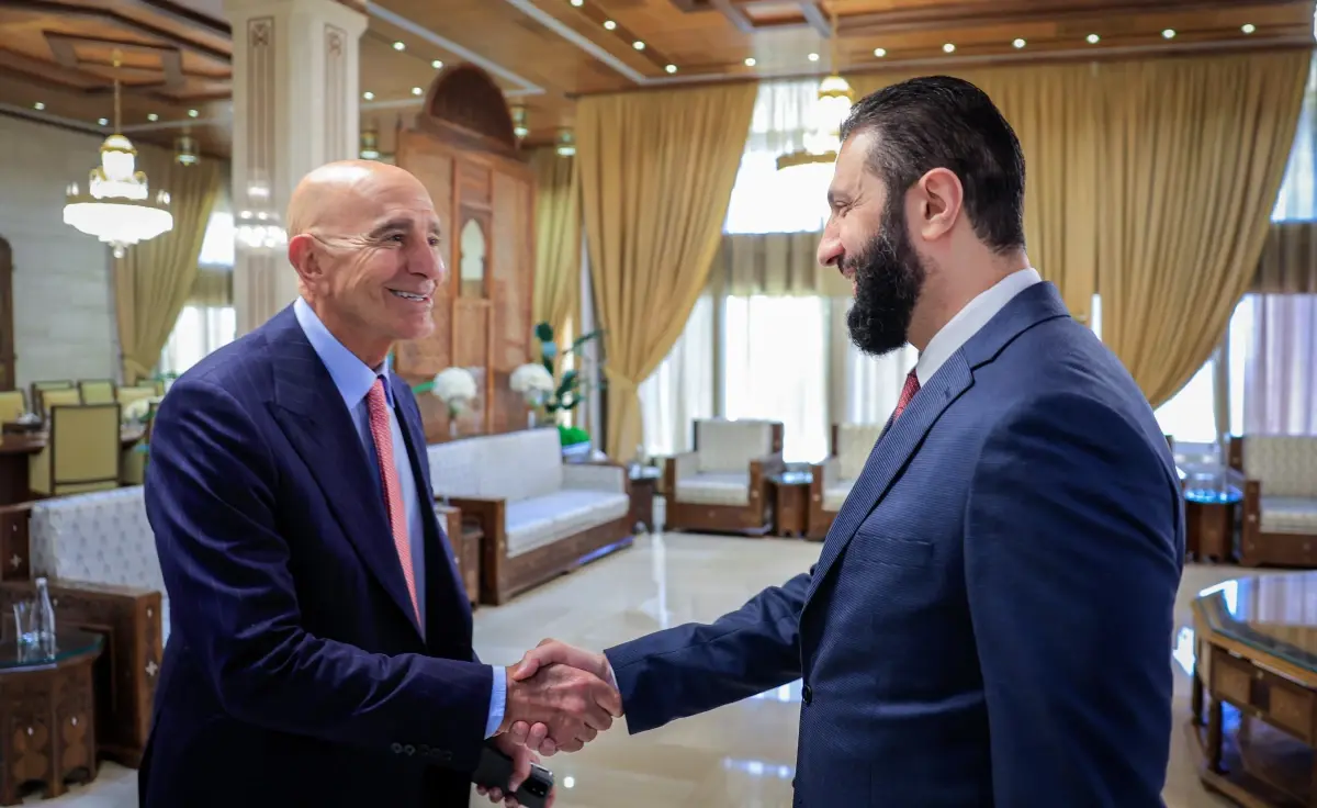 Suriye Cumhurbaşkanı Şara ile ABD temsilcisi Barrack görüştü