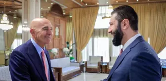 Suriye Cumhurbaşkanı Şara ile ABD temsilcisi Barrack görüştü