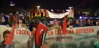 Trabzon'da İsrail'in Gazze'ye saldırıları protesto edildi