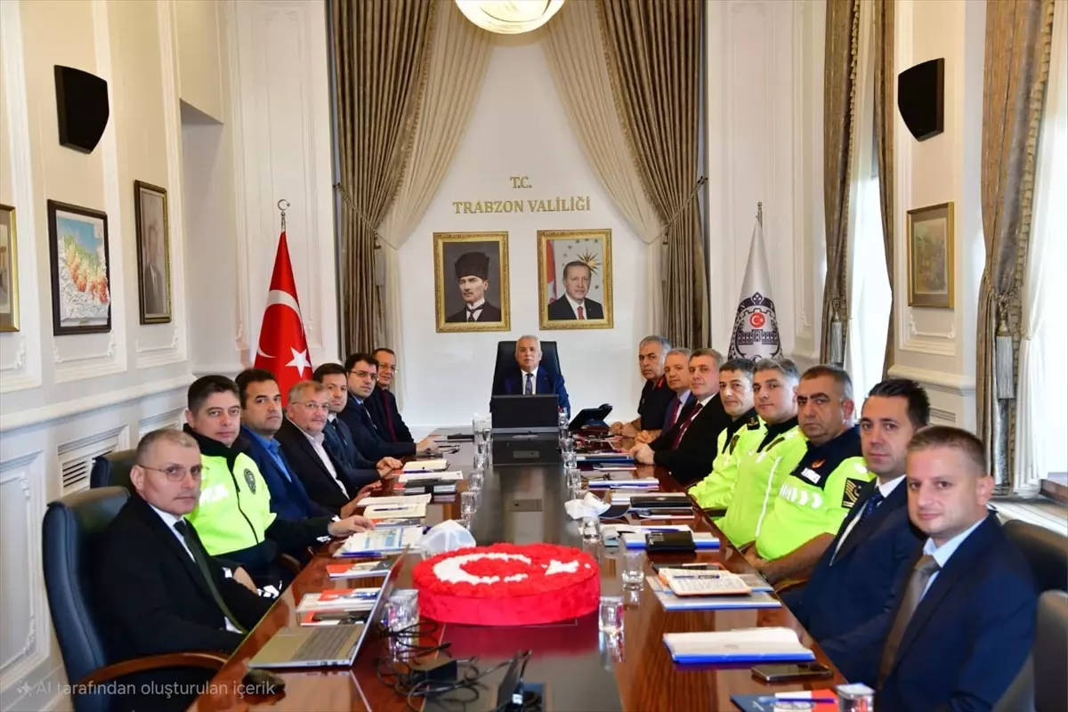 Trabzon'da Trafik Güvenliği Toplantısı Gerçekleştirildi