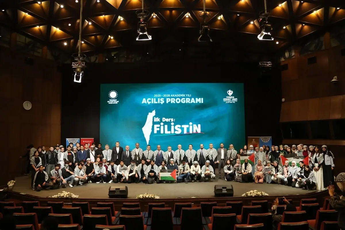 TDV'den 'İlk Ders: Filistin' Programı