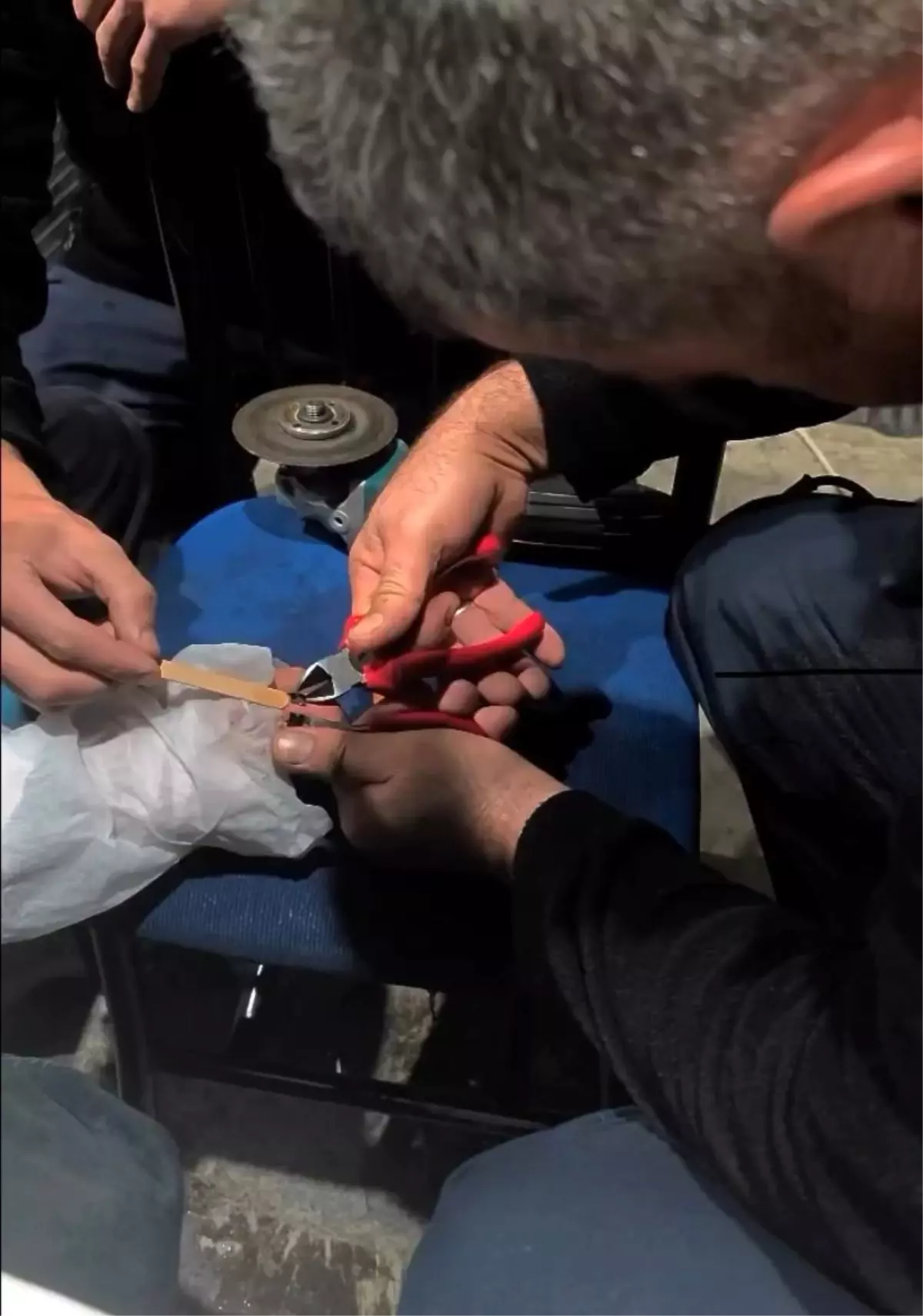 Çankırı'da Yüzüğü Sıkışan Vatandaş İtfaiye Ekipleri Tarafından Kurtarıldı