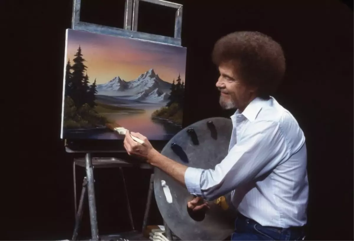 Bob Ross'un 30 Tablosu Kamu Yayıncılarına Destek İçin Açık Artırmada