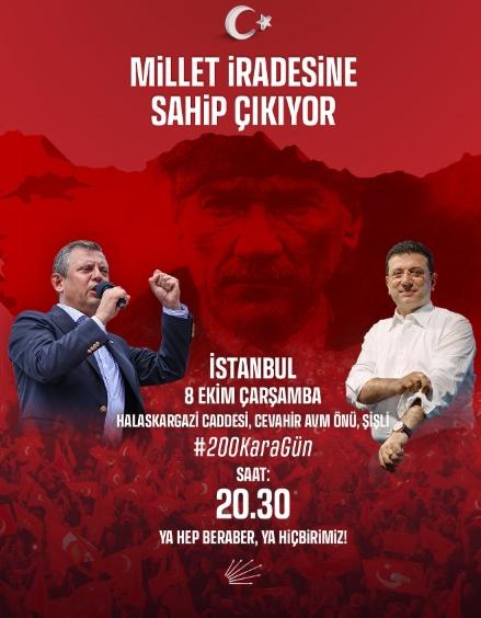 CHP Şişli mitingi ne zaman, saat kaçta, nerede? CHP Şişli mitingi ne zaman, saat kaçta, nerede?