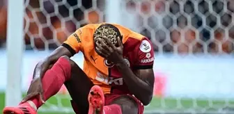 Galatasaray taraftarının yüreğini ağzına getiren Osimhen fotoğrafı