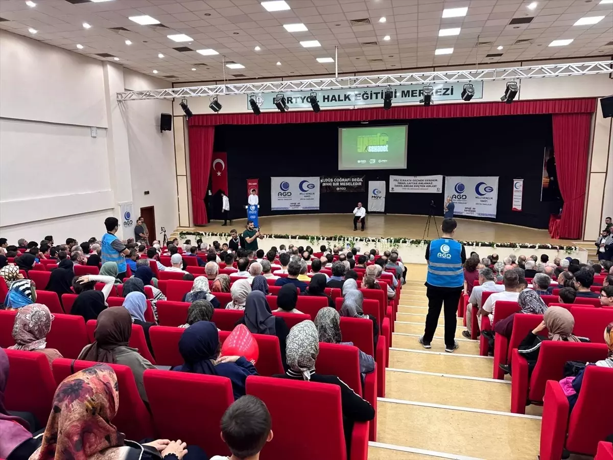 Hatay'da İsrail'in Küresel Sumud Filosu'na saldırısı protesto edildi