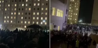 KYK yurdunda su krizi! Onlarca öğrenci protesto gösterisi düzenledi