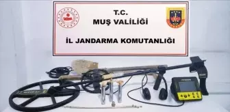 Muş'ta İzinsiz Kazı Yapan 7 Kişi Yakalandı