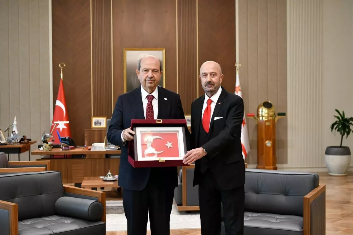 OYAK Yönetim Kurulu Başkanı Zekai Aksakallı'dan KKTC Cumhurbaşkanı Tatar'a Ziyaret