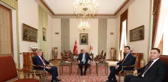 TBMM Başkanı Kurtulmuş, Üç Siyasi Partinin Liderlerini Kabul Etti