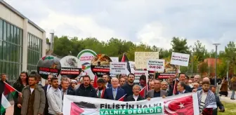 Uşak'ta Gazze İçin Yürüyüş Düzenlendi