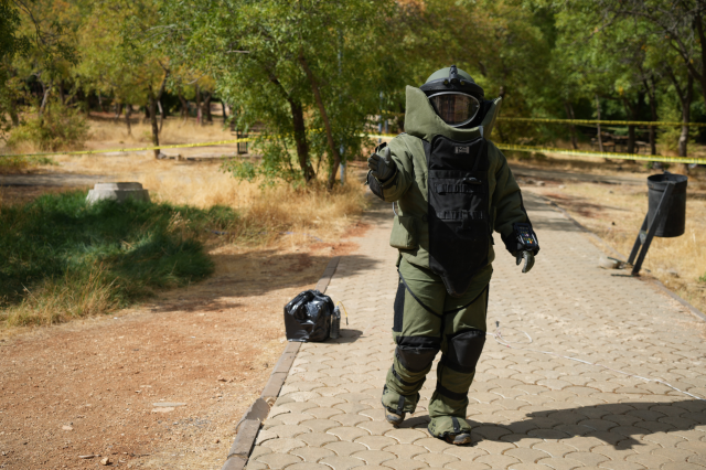 Teams struggled to calm those who got into their roles during the terror exercise in Gaziantep