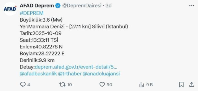 Scary earthquake in Istanbul