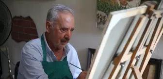 73 Yaşındaki Naci Büyükkırcalı, Resim Atölyesinde Sanatına Devam Ediyor