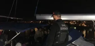 Bodrum Açıklarında 106 Düzensiz Göçmen ve 1 Göçmen Kaçakçısı Yakalandı