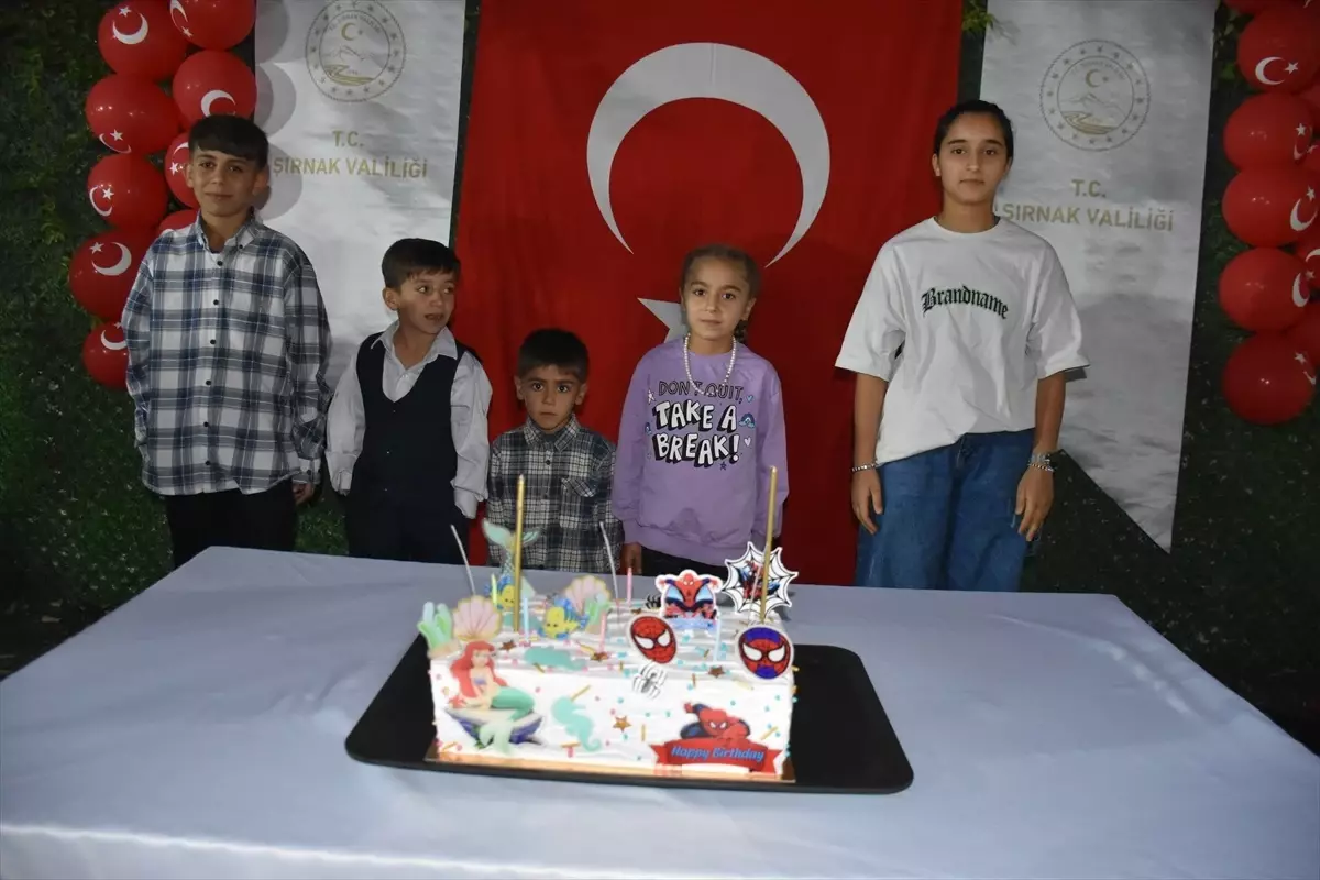 Şırnak'ta şehit çocuklarının doğum günü kutlandı