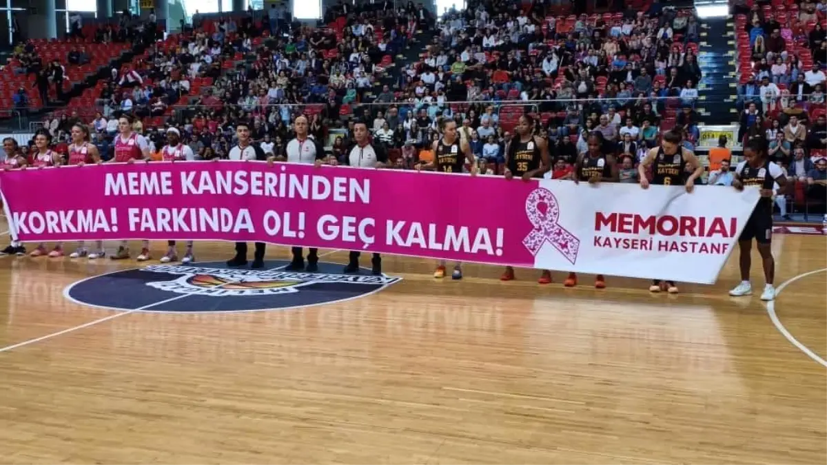 Kadınlar Basketbol Süper Ligi'nde Meme Kanseri Farkındalığı