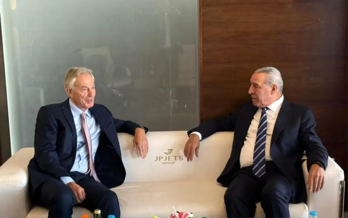 Filistin Devlet Başkanı Yardımcısı Al-Sheikh Tony Blair ile Gazze Planını Görüştü
