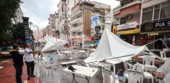 Mersin'de Sağanak ve Şiddetli Rüzgar Hayatı Olumsuz Etkiledi