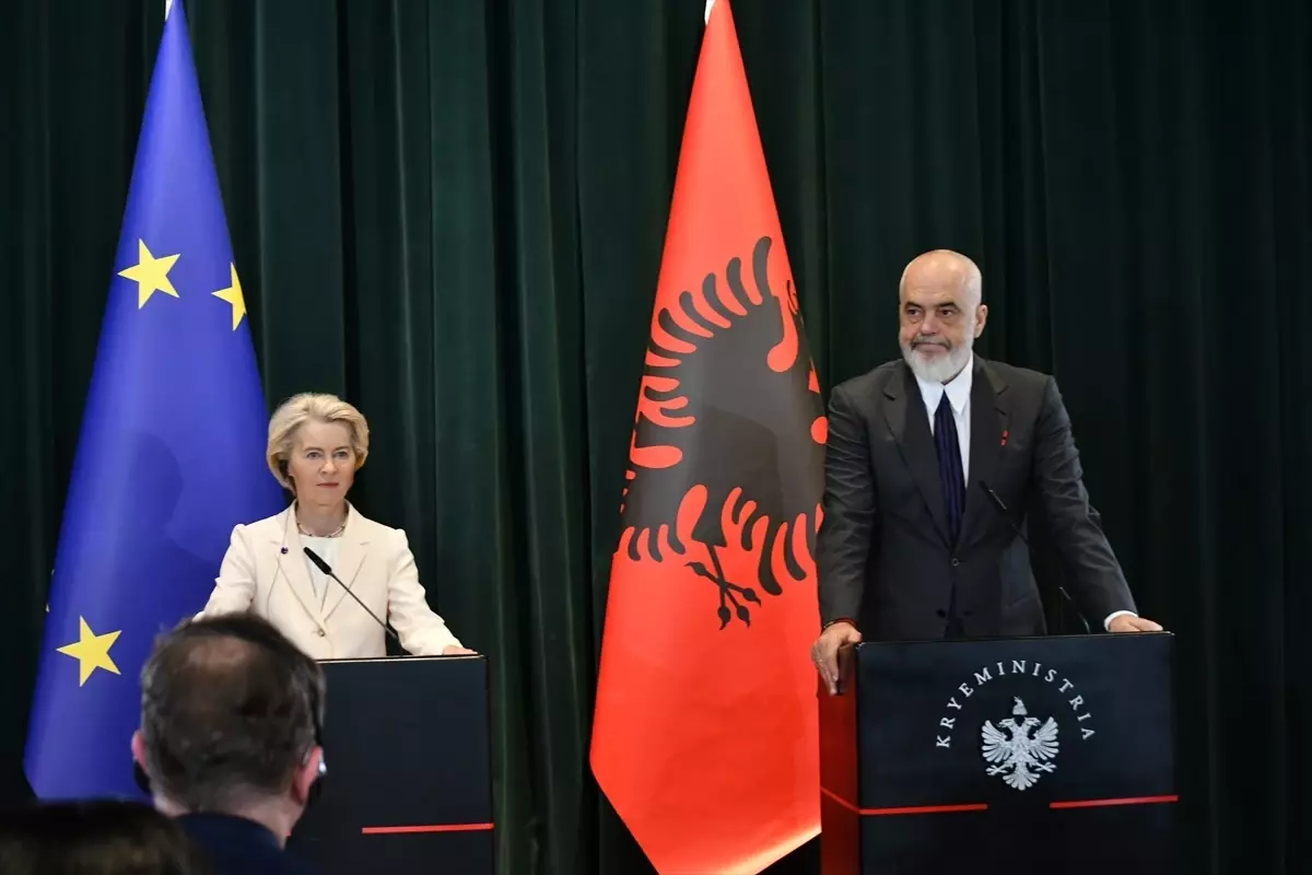 Ursula von der Leyen: Arnavutluk AB Üyeliği İçin Doğru Yolda