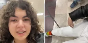 Ameliyatlı bacağı yüzünden uçağa alınmadı Üniversite öğrencisi gözyaşları içinde anlattı