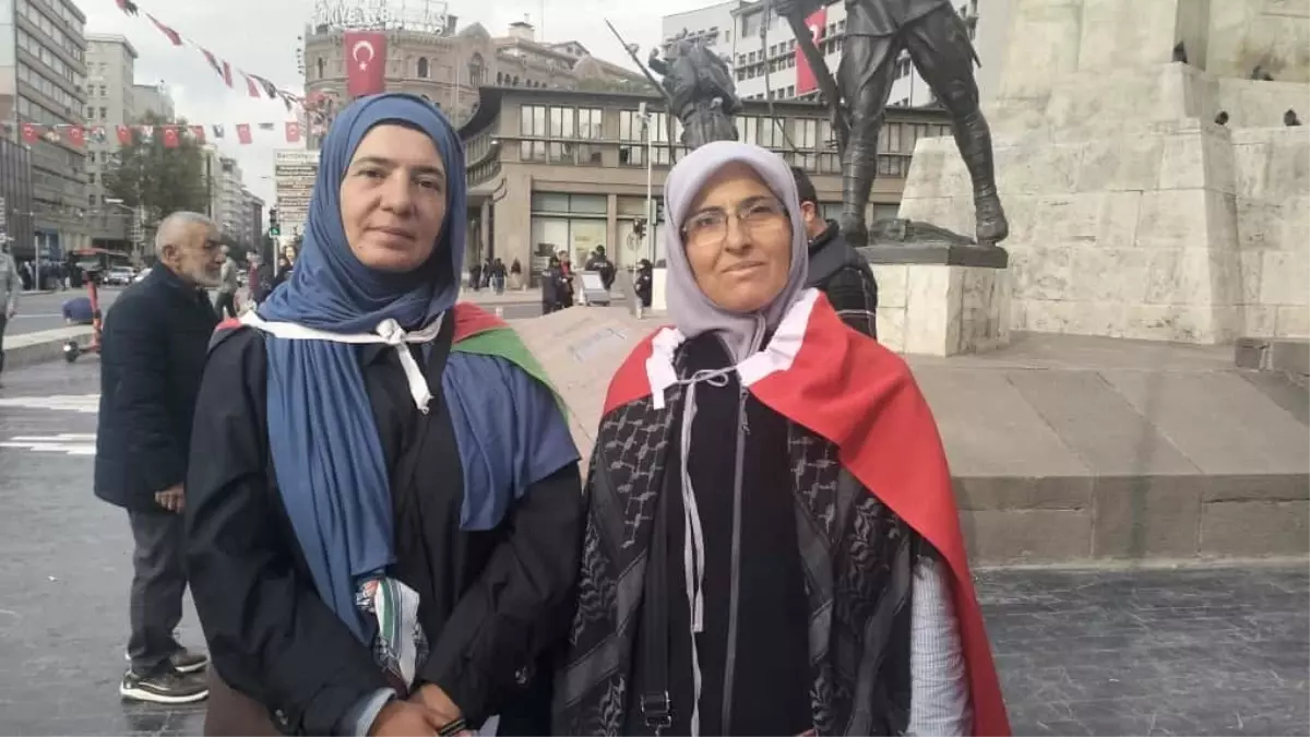 Ankara'da 'Gazze'nin Sesi Olma' Yürüyüşü Tamamlandı