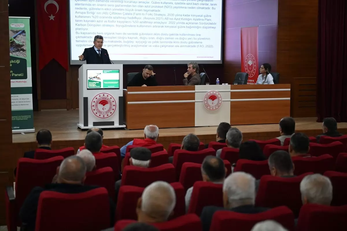 Edirne'de İklim Değişikliği ve Sulama Paneli Düzenlendi