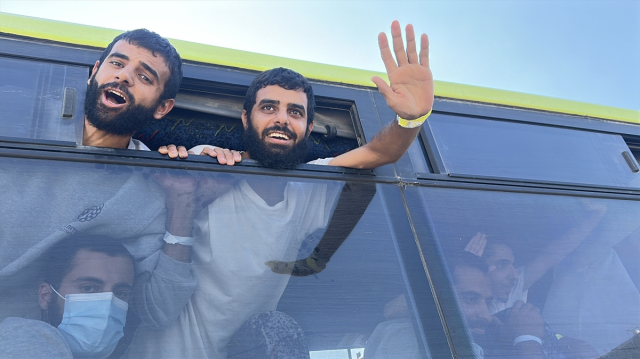 Palestinian prisoners released by Israel in Gaza