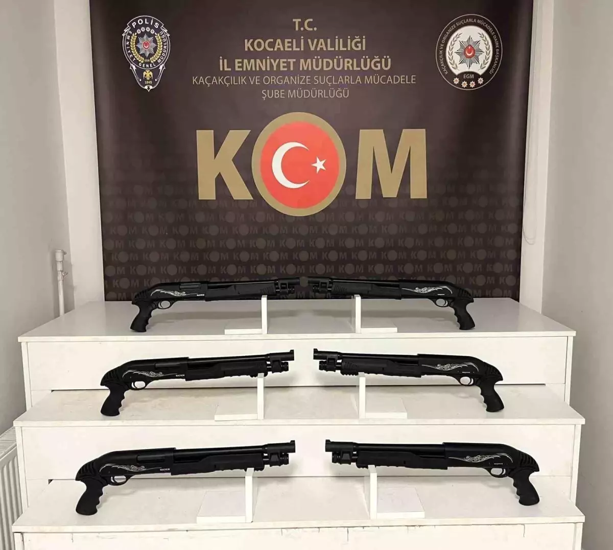 Kocaeli'de Kaçak Silah Operasyonu: 6 Pompalı Tüfek Ele Geçirildi