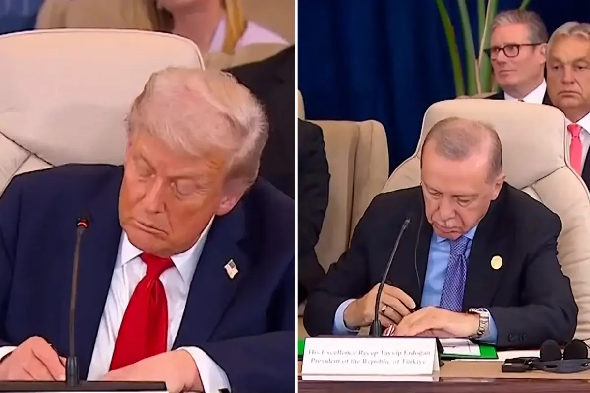 Mısır’da Gazze zirvesi başlıyor Erdoğan, Trump ile aile fotoğrafında yan yana