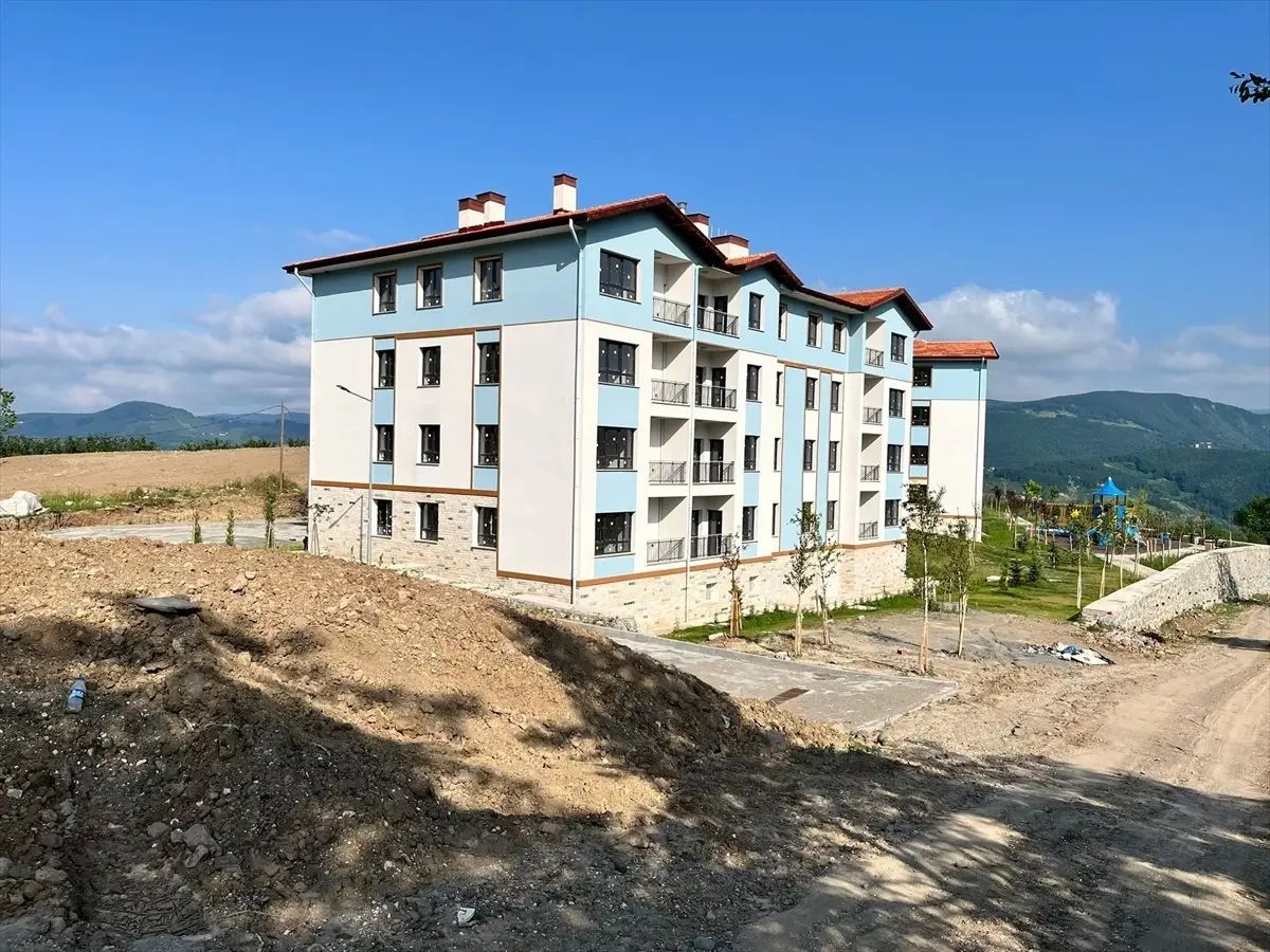 Ordu'da heyelandan etkilenen aileler için yapılan konutlar tamamlandı