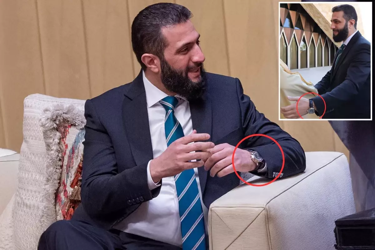 Suriye lideri Şara'nın koluna taktığı saatin fiyatı dudak uçuklattı