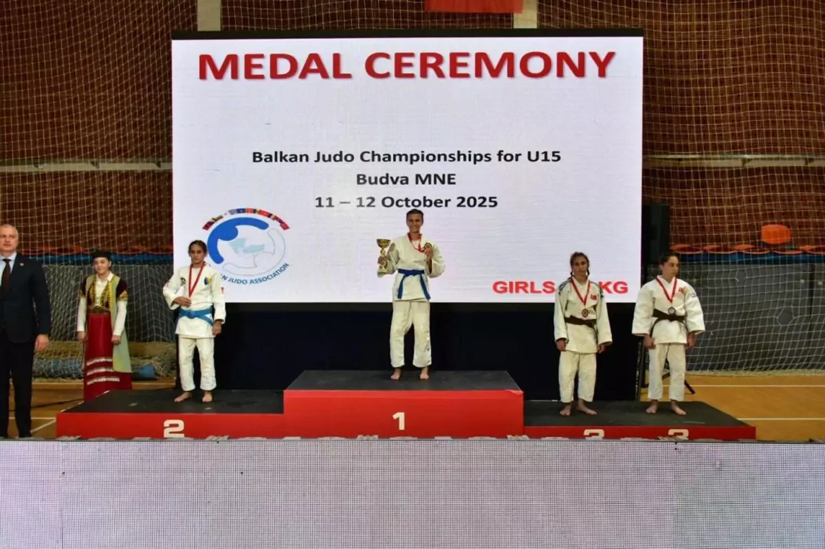 Rabia Tekin, Yıldızlar Balkan Judo Şampiyonası'nda Altın Madalya Kazandı