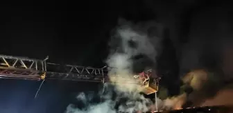 Çorum'da Oto Lastik Dükkanında Yangın