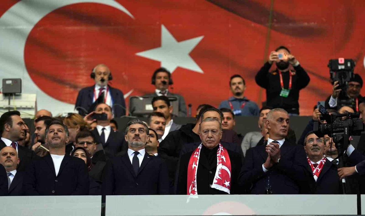 Cumhurbaşkanı Erdoğan, Türkiye Gürcistan maçında