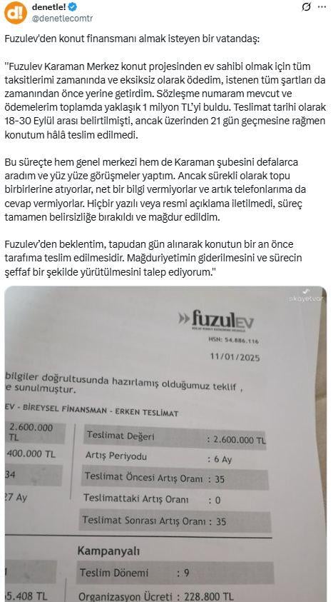 They have victimized a citizen who wants to buy a house without interest: Despite paying all my installments...
