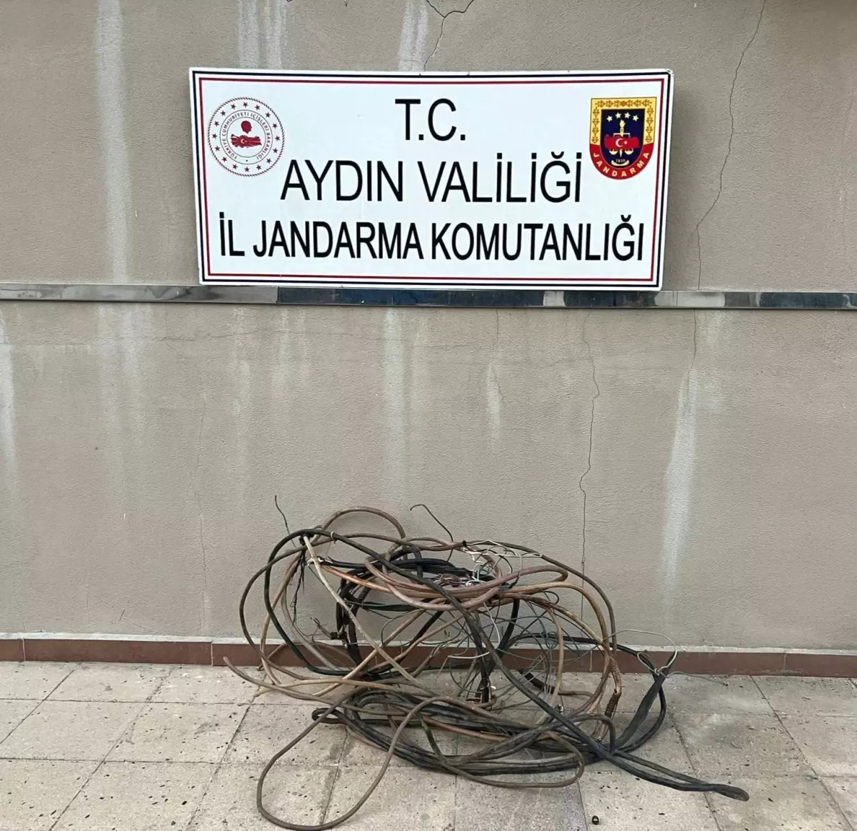 Aydın'da Kablo Hırsızı Jandarma Tarafından Yakalandı