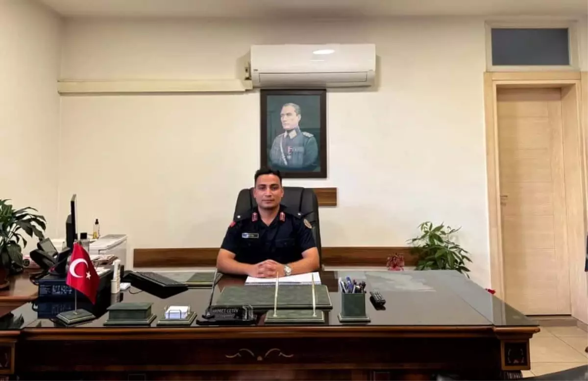 Jandarma Teğmen Ahmet Çetin, Manavgat Merkez Jandarma Komutanlığı'na Atandı