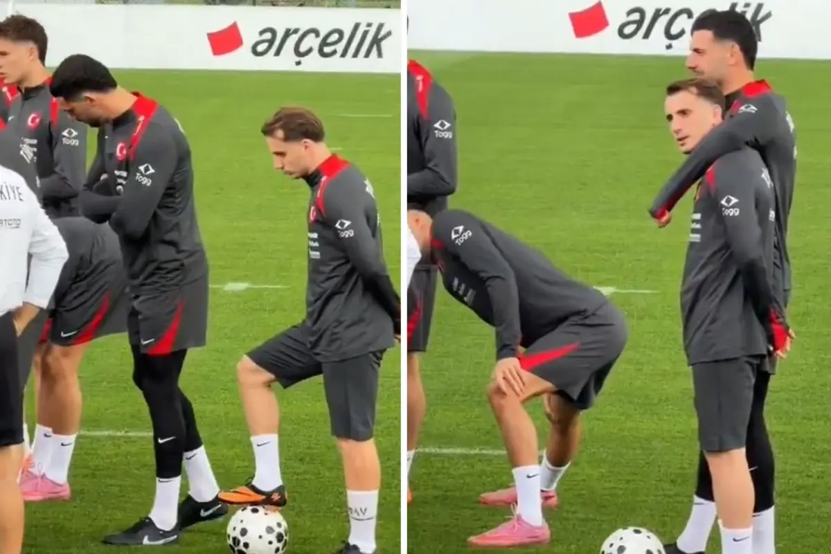 Milli takım kampına damga vuran görüntü