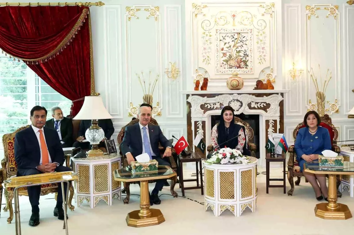 TBMM Başkanı Numan Kurtulmuş, Pakistan'da Pencap Eyaleti Başbakanı ile Görüştü